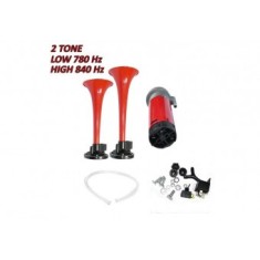Claxon compresor 12v 2 pipe