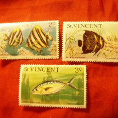 Serie mica St. Vincent 1975 - Pesti , 3 valori
