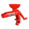Masina manuala pentru tocat rosii, site din inox, suport prindere blat, Rosu