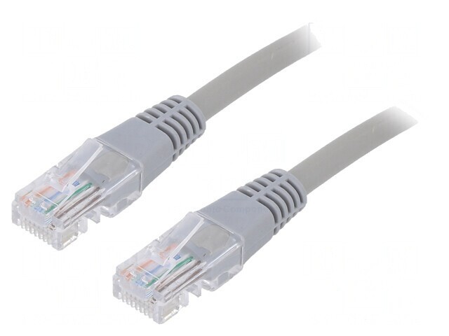 Patch Cord Ethernet U/UTP Cat5e Gri 5m