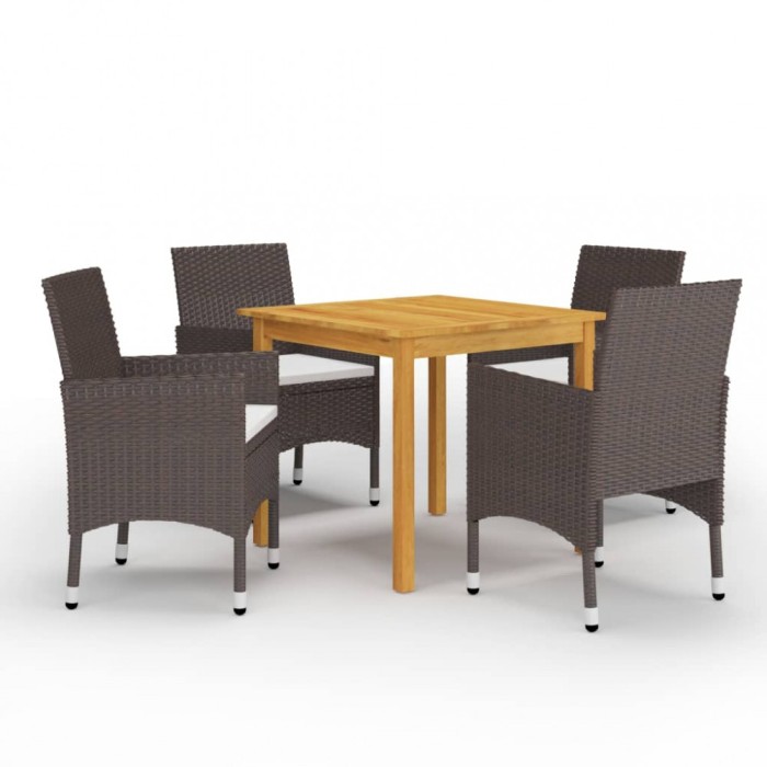 Gossi set mobilier de gradina, 5 piese, maro