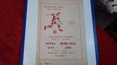 program Minerul Deva - Vulturii T. Lugoj