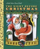 The Night Before Christmas - Carte format cartonat, editia Little Golden Book, An 1949, Classic