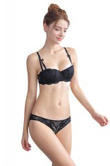K601-1 Lenjerie tip deux-pieces formata din sutien balconette si chilot clasic