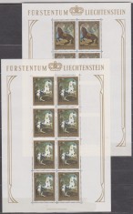 DB1 Pictura Lichtenstein 1978 Cai Trasuri 3 MS 2 poze MNH