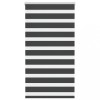 Jaluzea tip zebra neagră lățime țesătură 65,9 cm poliester