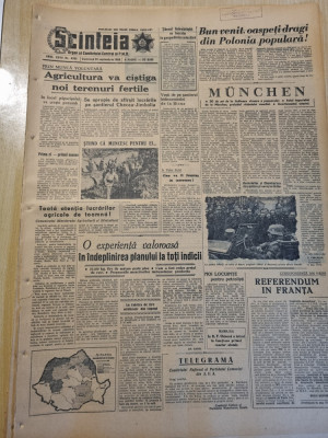 scanteia 28 septembrie 1958-art. hidrocentrala bicaz,arad,jimbolia foto