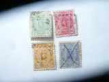 Serie mica Finlanda 1885 Embleme , 4 valori stampilate