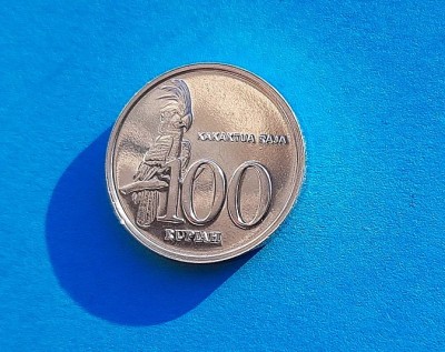 100 Rupiah 1999 Indonesia-UNC-luciu de batere-in realitate arata bine!! foto