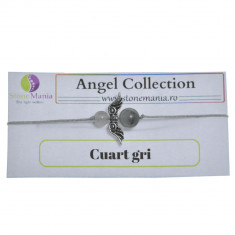 Bratara therapy angel collection cuart gri 6-8mm