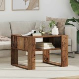 vidaXL Masă de cafea Lemn vechi 66 x 53 x 45 cm Lemn compozit 8000106