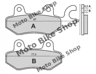 MBS Placute frana Cagiva Canyon /Suzuki LT 150/500 98 MCB604, Cod Produs: 225101070RM foto