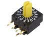 Intrerupator Codificare PCB KNITTER-SWITCH DRR 4016, Pas 2.54mm, THT, 16 pozitii