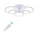 Lustra Led Cercuri 100W 6 brate 3 culori telecomanda 830x140mm SPN DL75L046