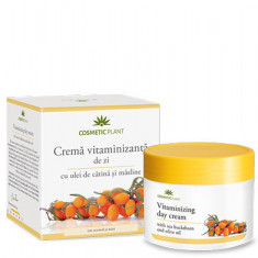 Crema vitaminizanta de zi cu ulei de catina si masline, 50ml, Cosmetic Plant