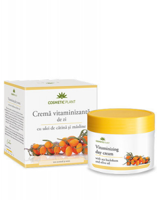 Crema vitaminizanta de zi cu ulei de catina si masline, 50ml, Cosmetic Plant foto