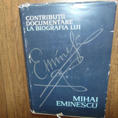 Contributii Documentare la Biografia lui Mihai Eminescu