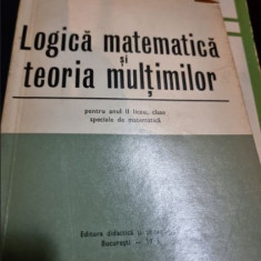 M. Becheanu. C. Nastasescu - Logica Matematica si Teoria Multimilor pentru anul II liceu, Clase speciale de Matematica