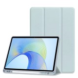 Husa tableta pentru honor pad x9 / x8 pro, flex trifold, auto sleep/wake, sky blue