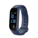 Bratara M3 Band Fitness, HR, Display OLED 0.96 inch, Notificari, Pedometru, Bluetooth, Albastru