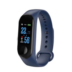 Bratara M3 Band Fitness, HR, Display OLED 0.96 inch, Notificari, Pedometru, Bluetooth, Albastru