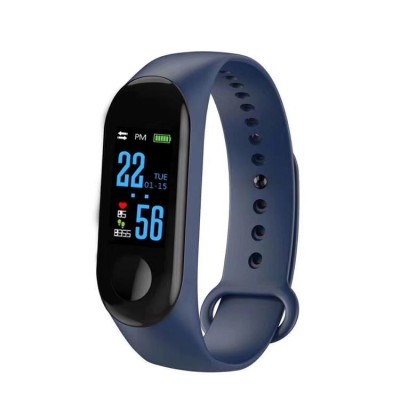 Bratara M3 Band Fitness, HR, Display OLED 0.96 inch, Notificari, Pedometru, Bluetooth, Albastru foto