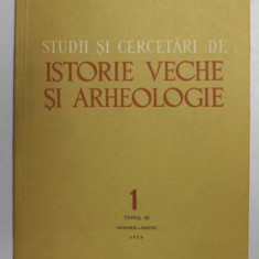 STUDII SI CERCETARI DE ISTORIE VECHE SI ARHEOLOGIE , TOMUL 30 , NUMARUL 1 , IAN- MARTIE , 1979