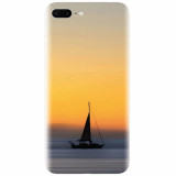 Husa silicon pentru Apple Iphone 7 Plus, Wind Sail Boat Ocean Sunset