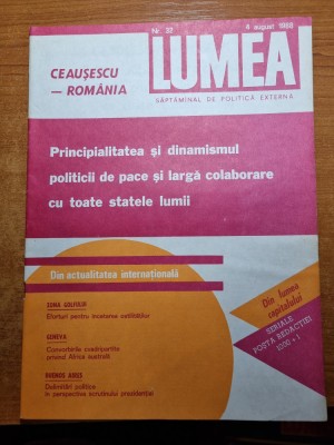 revista lumea 4 august 1988 foto