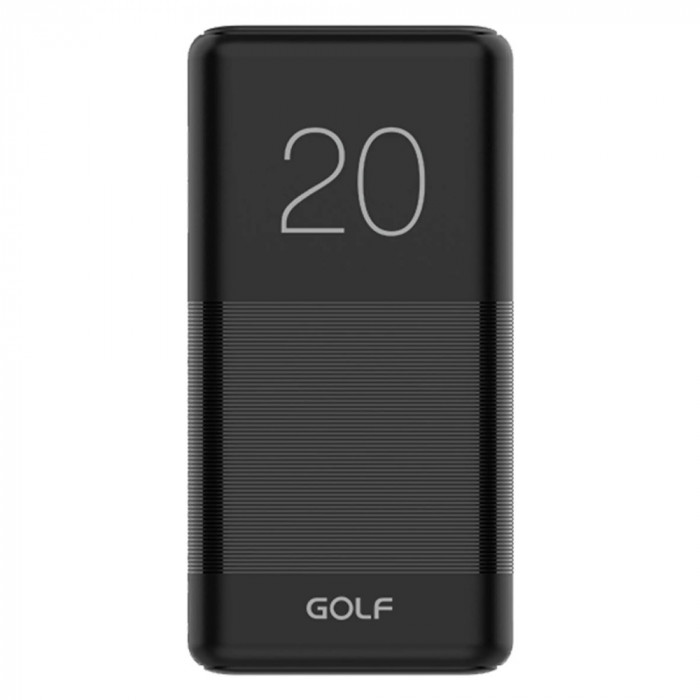 Baterie Externa, power bank 20000mAh Negru, Golf