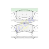 Set placute frana Icer 181708, parte montare : Punte Fata