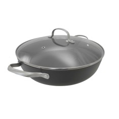 Cratita fonta fagure, O 30cm, cu capac din sticla foto