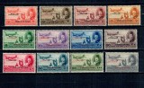 Egipt, ocupația in Palestina 1918 - Uzuale, vederi, supratipar, serie nestampilata cu sarniere