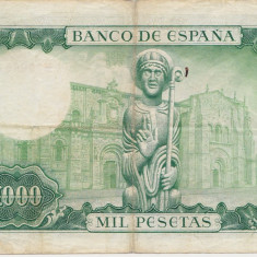 SPANIA 1000 PESETAS 1965 F