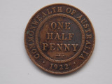 HALF PENNY 1922 AUSTRALIA