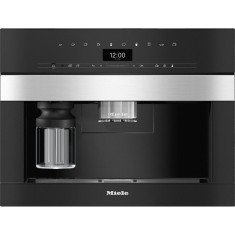 Espressor incorporabil Miele CVA 7440 EDST (PureLine), 0.6 W, recipient apa 2.7 l, recipient lapte 0.7 l, capacitate boabe cafea 600g, Negru