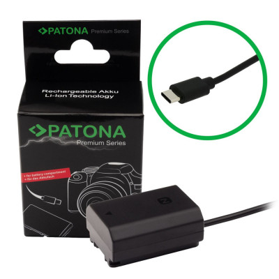 Acumulator dummy cu USB-C Patona Premium pentru NP-FZ100 replace Sony - 9414 foto