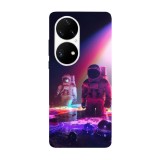Husa compatibila cu Huawei P50 model Deep space art, Silicon, TPU, Viceversa, Transparent, Carcasa