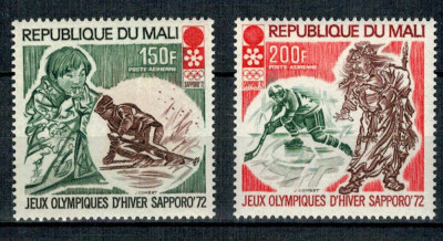 Mali 1972 - Jocurile Olimpice de iarna, serie neuzata foto