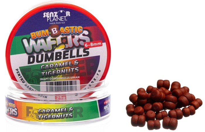 Wafter SENZOR Bumbastic Dumbells Pentru Banda, Caramel Tiger, 6-8mm, 25g