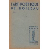 L art poetique de Boileau
