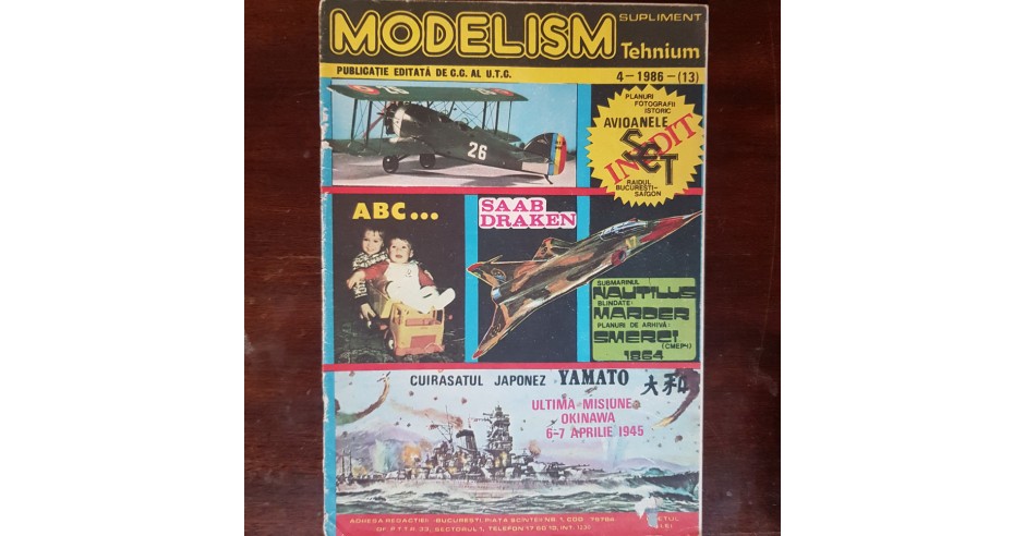 Revista Modelism Supliment Tehnium 4 1986 (13) | arhiva Okazii.ro