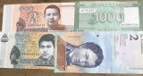 Cumpara ieftin BNKSTR Lot colecție 4 bancnote diferite din 3 țări (Liban, Venezuela, Cambodgia), UNC