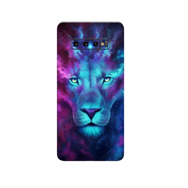 Set Folii Skin Acoperire 360 Compatibile cu Samsung Galaxy S10 (SET 2) - Wraps Skin Printing Avatar Leon