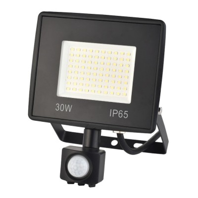 Proiector LED cu senzor de miscare Hoff Noctem Max, 30W, 3900lm, lumina rece 6500K, IP65 foto