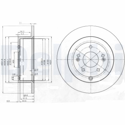 DELPHI BG4136 Disc frana foto