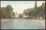 993 - BUZIAS, Timis, Fantana arteziana din Parc - old postcard - used - 1908, Circulata, Printata