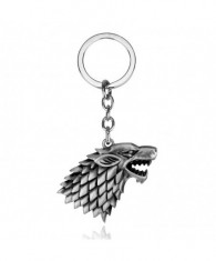 Breloc Game Of Thrones Wolf Lup Winter Is Coming Stark Silver foto