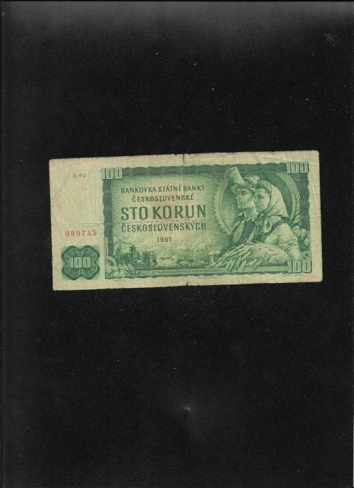 Cehoslovacia 100 coroane korun 1961 seria889745