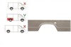 Segment reparatie aripa spate Mercedes 207-410 1977-1995, 1977-1995 Model Long / Lung, parte montare Segment reparatie aripa spate dreapta, 50618412,, Rapid